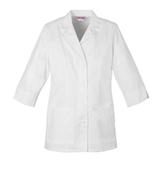 3/4 sleeve button up lab coat